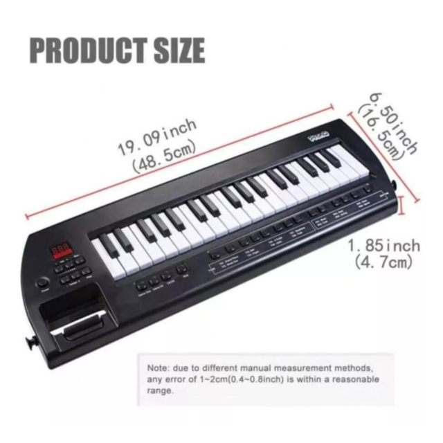 Pian Electronic cu Microfon și USB - 37 de Clape