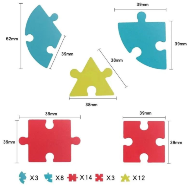 Puzzle Logic Creativ din Lemn - Set educațional cu 48 de cărți și 65 de piese
