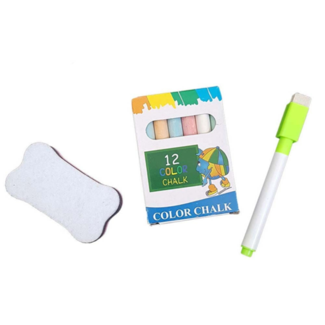 Tablă Educativă Pliabilă din Lemn | Design Pisicuță, Suprafață Dublă Magnetică și Creta