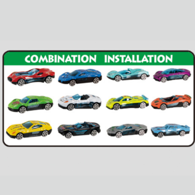 Parcare Multietajată City Garage cu Piste și 12 Mașinuțe, Set de 73 Piese