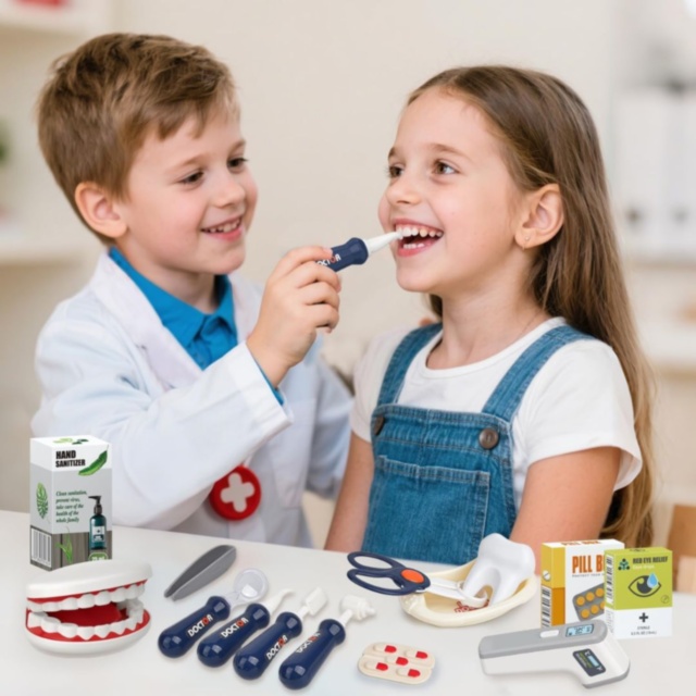 Set doctor pentru copii cu cărucior medical