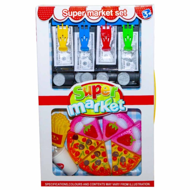 Casă de Marcat Andy-s Pizza cu Bancnote, Monede și Pizza