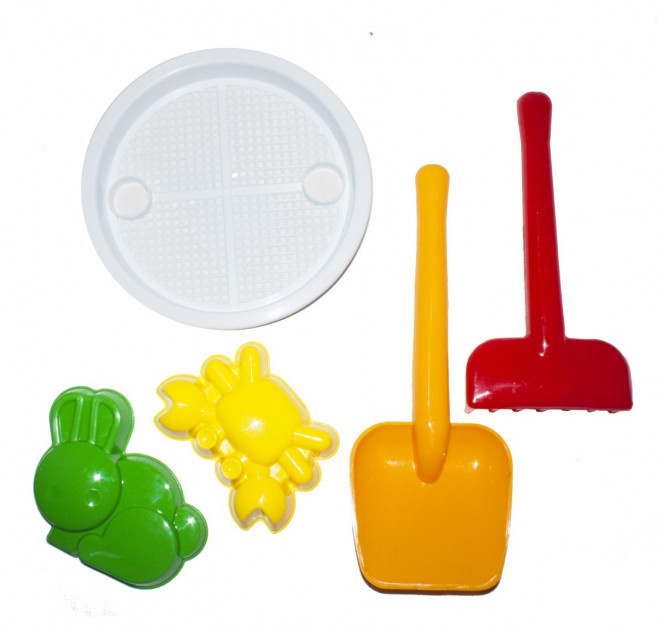 Lopățică, Greblă, Sită si 2 Forme de Nisip