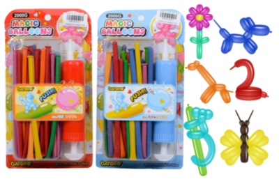 Set 10 Baloane Lungi de Modelaj cu Pompă | image