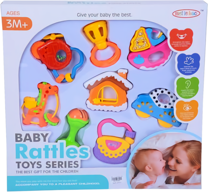 Set 8 zornăitori colorate