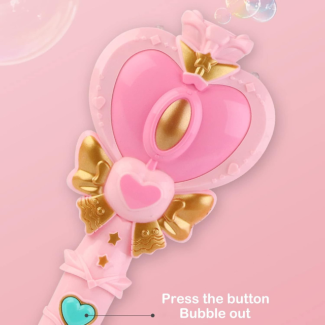 Baghetă magică cu bule și lumini