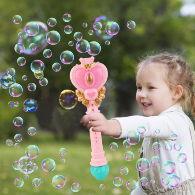 Baghetă magică cu bule și lumini