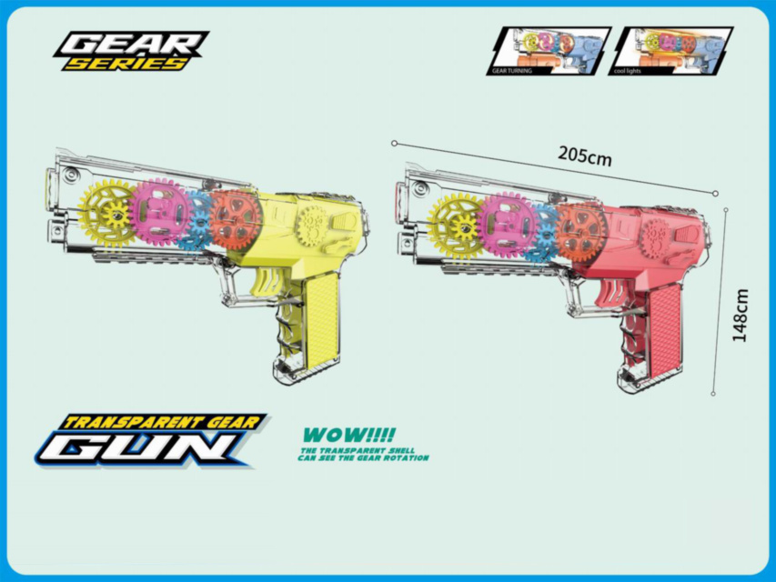 Pistol Transparent Mecanic