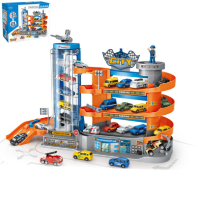 Mega Parcare Electrică cu 3 Niveluri și 6 Mașinuțe   | image