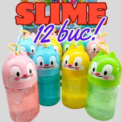 12 buc. Set Slime Cristal Colorat cu Figurine Drăguțe | image