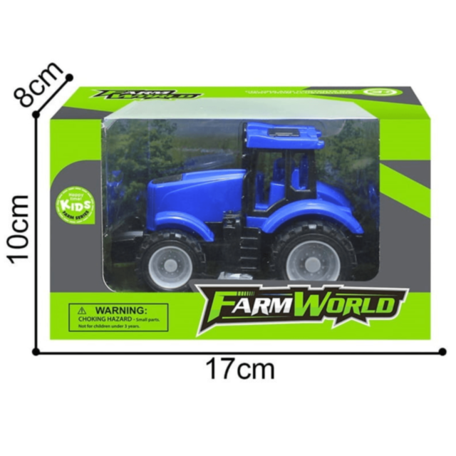 1buc. Tractor Jucărie Farm World Plastic Rezistent cu Roți Mari (culoare aleatorie)