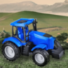 1buc. Tractor Jucărie Farm World Plastic Rezistent cu Roți Mari (culoare aleatorie)