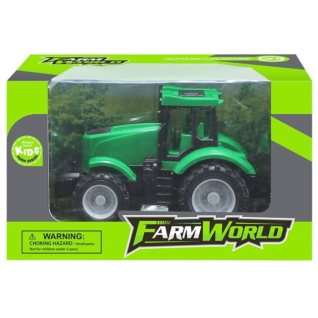 1buc. Tractor Jucărie Farm World Plastic Rezistent cu Roți Mari (culoare aleatorie)