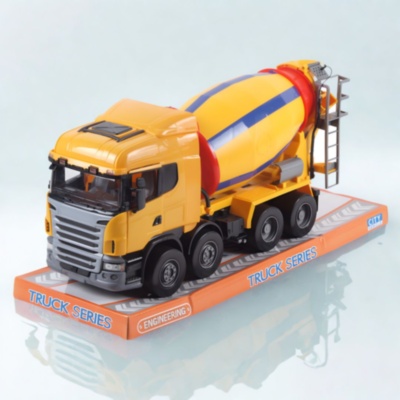 Camion betonieră jucărie pentru copii cu tambur rotativ | image