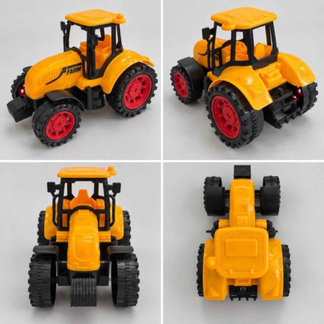Tractor de jucărie cu inerție pentru mici fermieri