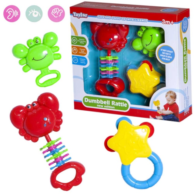 Set 3 Zornăitoare Multicolore