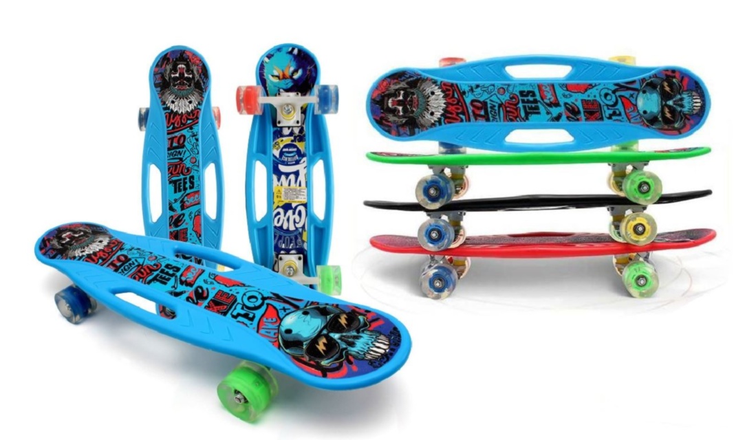 Пенни Борд со Светящимися Колесами макс 90kg, 68cm