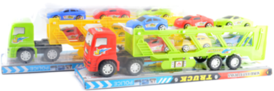 Camion cu Trailer și 6 Mașinuțe, 45cm  | image