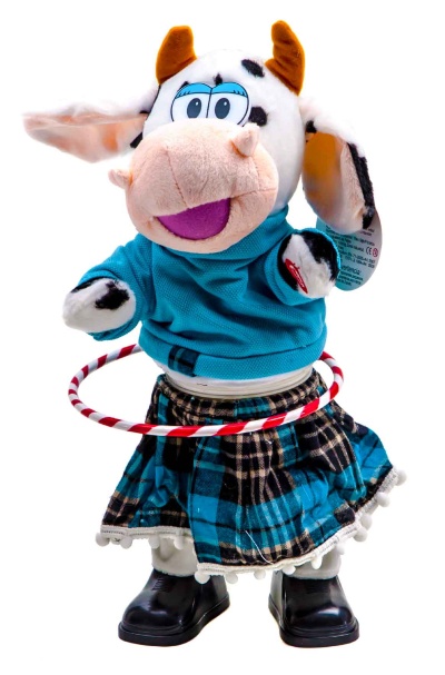 Văcuța de pluș care cântă și învârte un Hula Hoop 38cm | image