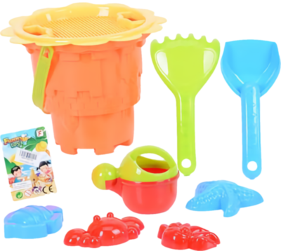 Găletușă cu 8 Accesorii de Nisip, 24cm | image