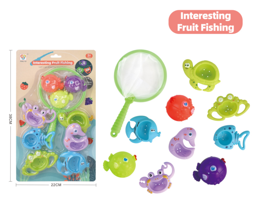 Рыбалка c Сачком и Игрушками для Купания, 10 дет.