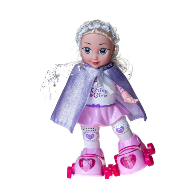 Păpușa Pe Role cu Lumină și Muzică – Skating Girl