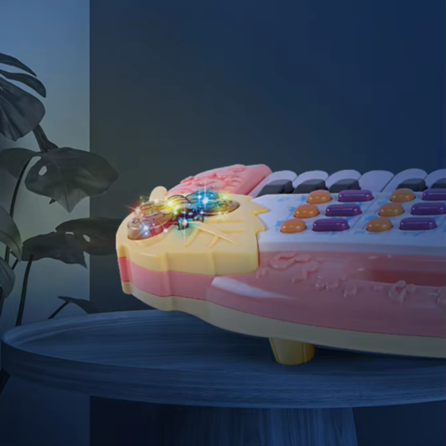 Pian Educațional cu Ursuleț și Funcție de Înregistrare pentru Copii