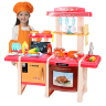 Bucătărie Interactivă pentru Copii cu Efecte Realiste și Set de 45 de Piese