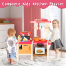 Bucătărie Interactivă pentru Copii cu Efecte Realiste și Set de 45 de Piese