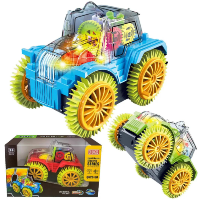 1buc. Mașină de Cascadorii cu Roti Mari și Lumină