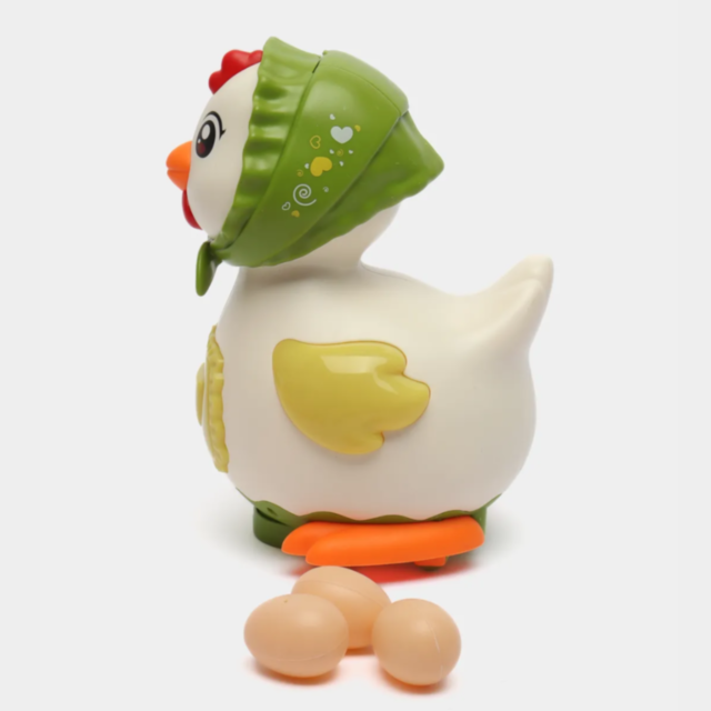 Găinușă Electrică cu Funcție de Pus Ouă, Muzică și Lumini