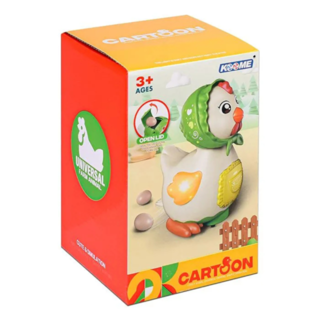 Găinușă Electrică cu Funcție de Pus Ouă, Muzică și Lumini