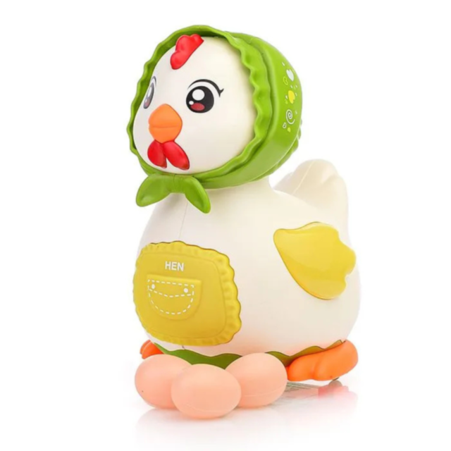 Găinușă Electrică cu Funcție de Pus Ouă, Muzică și Lumini