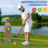 Set Golf pentru Copii cu Mingi, Crose și Ținte