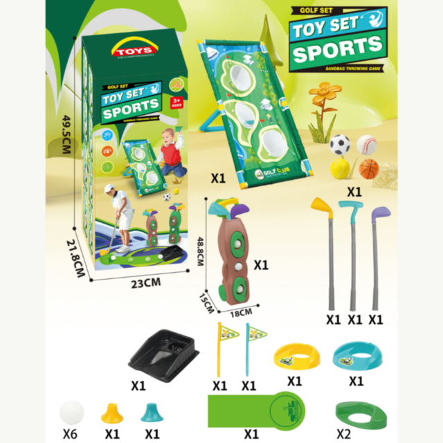 Set Golf pentru Copii cu Mingi, Crose și Ținte