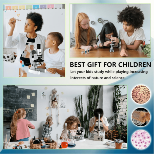 Microscop Optic pentru Copii cu Set Experimente