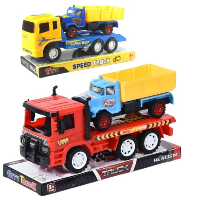 Camion transportor auto cu basculantă pentru copii (culoare aleatorie)