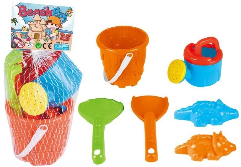 Găletușă cu 5 Accesorii de Nisip, 20cm