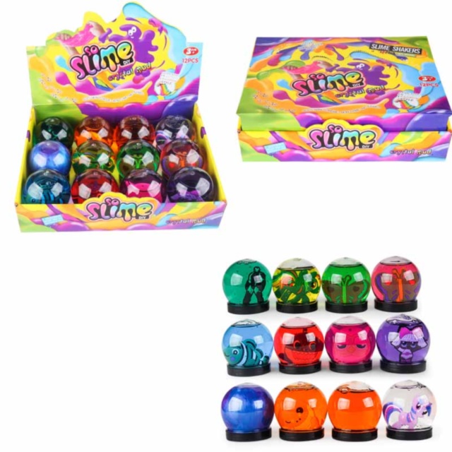 Gelatina Slime Colorată cu Sclipici