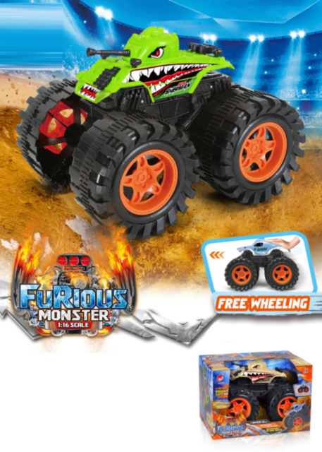 Mega Jeep cu Roți Mari și Fricțiune