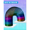 Jucărie antistres „Slinky” curcubeu cu aspect metalic