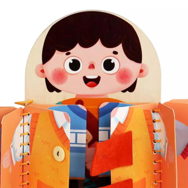 Carte interactivă de îndemânare "Îmbracă-mă!"