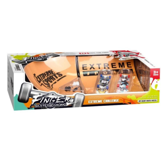 Set skateboard degete „Extreme Sports” – accesorii și rampe incluse