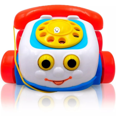 Telefon de Jucărie pe Roți cu Sunete și Design Vesel | image