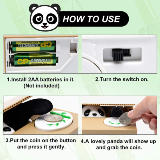 Pușculiță Interactivă Panda – Economisește cu Zâmbetul pe Buze