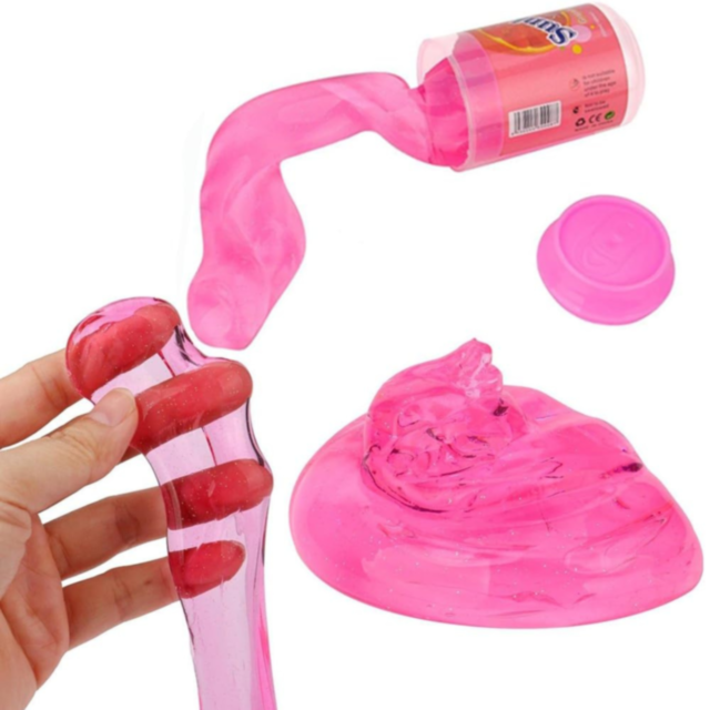 24 buc. Set Slime Cristal Colorat în Recipiente Tematice cu Fructe