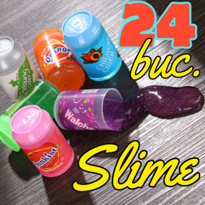 24 buc. Set Slime Cristal Colorat în Recipiente Tematice cu Fructe | image