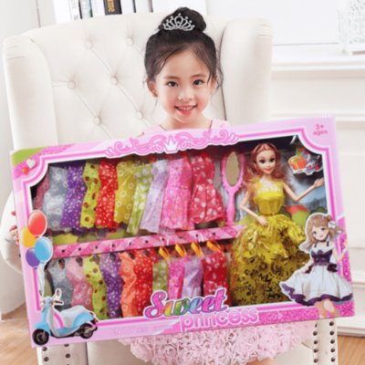 Păpușă Sweet Princess Set Rochii Fashion Colorate (culori rochii aleatorii) | image