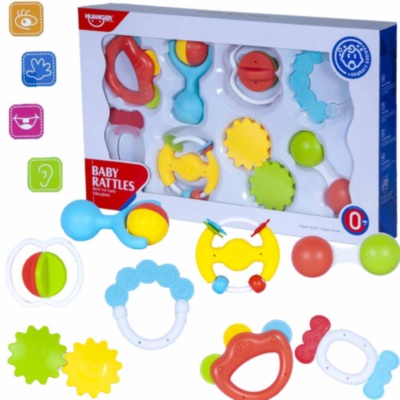 Set 8 Zornăitoare Pastelate, 2 pentru Dentiție | image