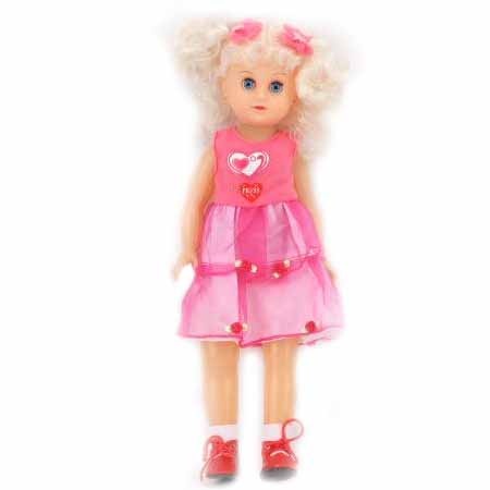 Păpușică Muzicală cu Cercei Luminoși, 38сm